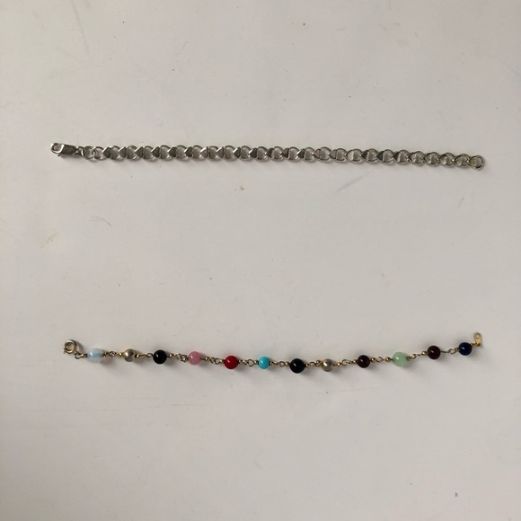 1 Beaded and 1 Sterling Silver Bracelet - Picture 7 of 7